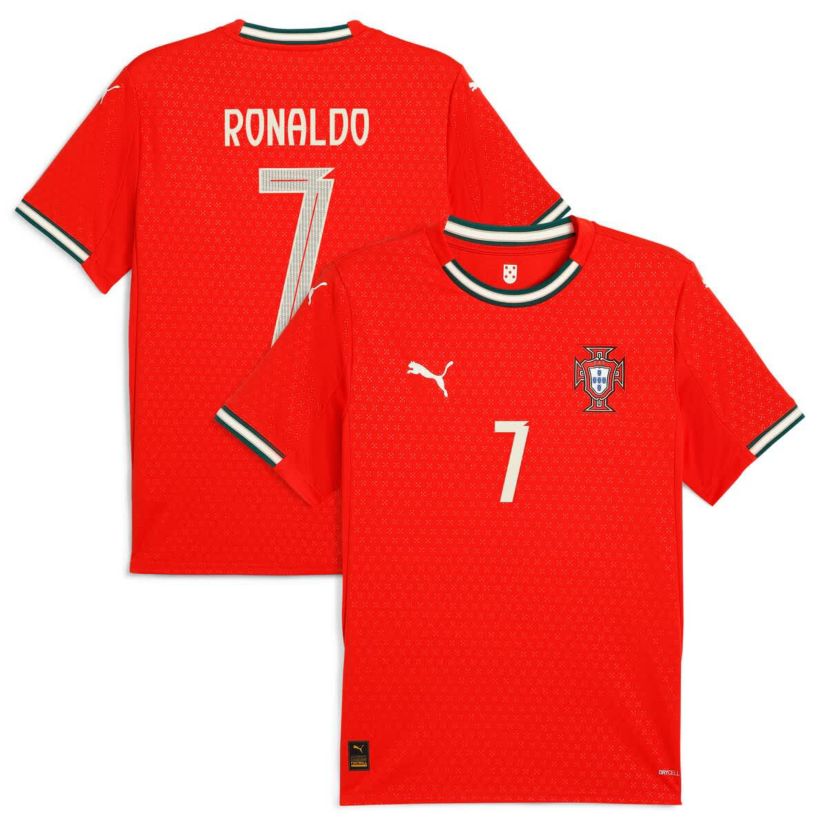 Soccer National Teams Cristiano Ronaldo Portugal National Team 2025 Home Replica Jersey