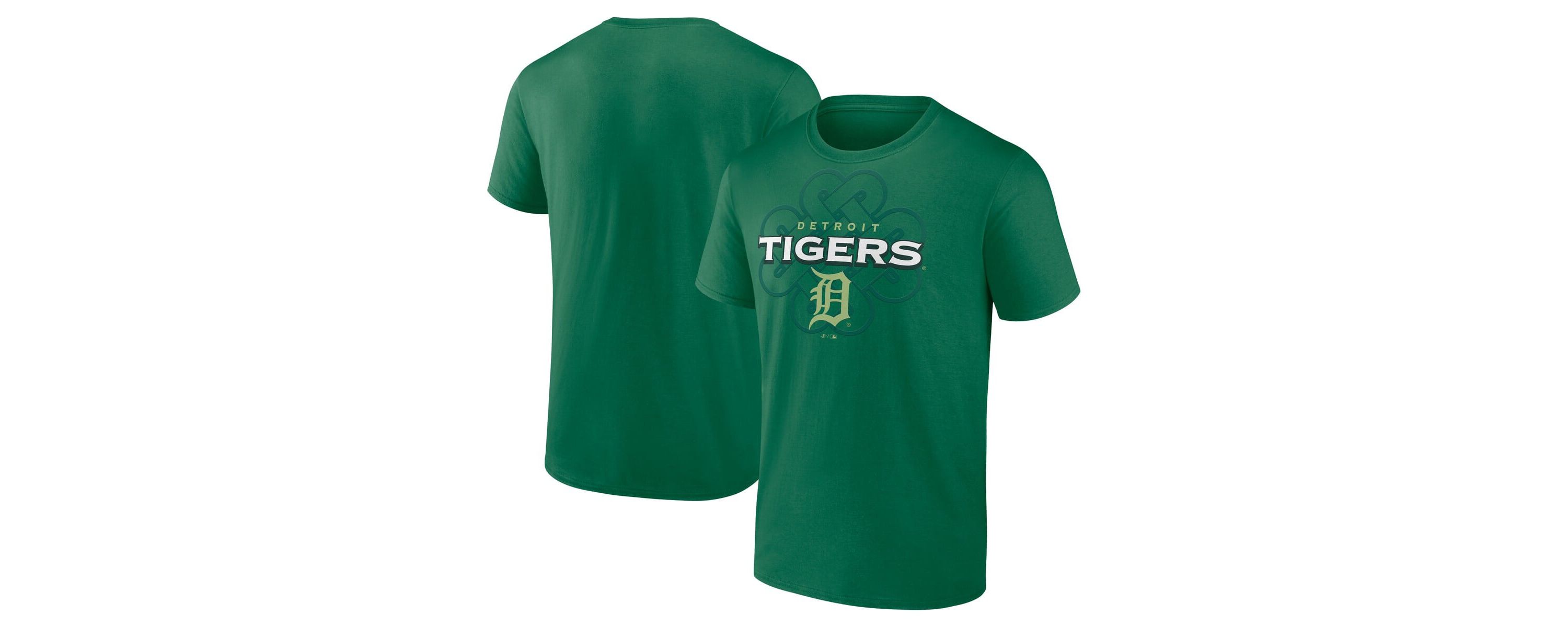 MLB Fanatics Kelly Detroit Tigers Celtic Luck T-Shirt