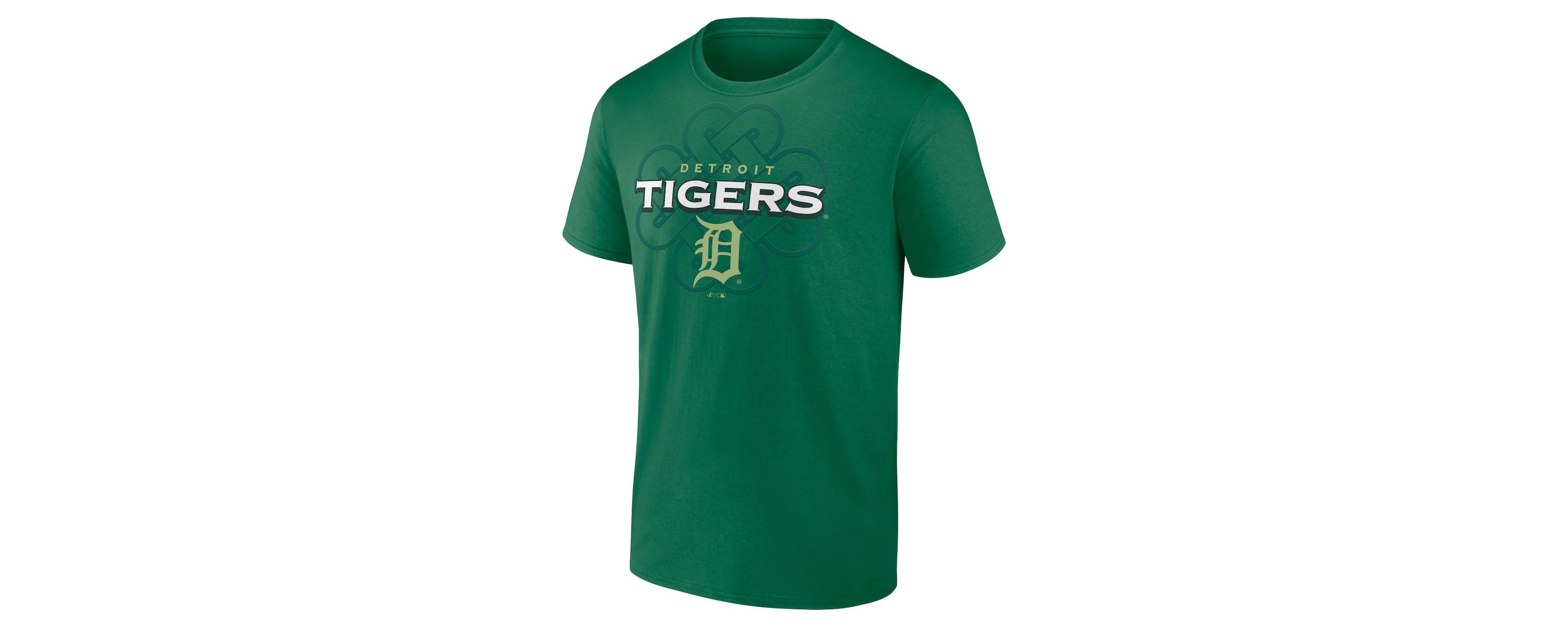 MLB Fanatics Kelly Detroit Tigers Celtic Luck T-Shirt