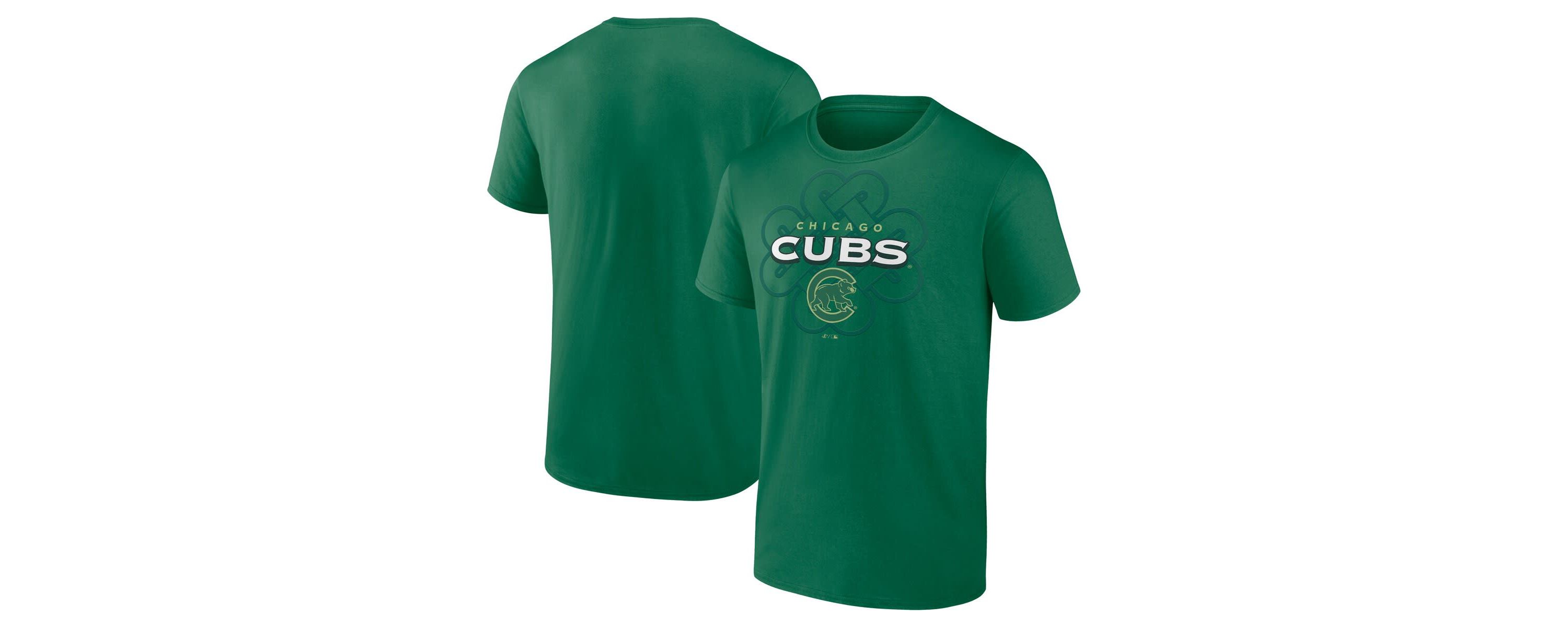 MLB Fanatics Kelly Chicago Cubs Celtic Luck T-Shirt