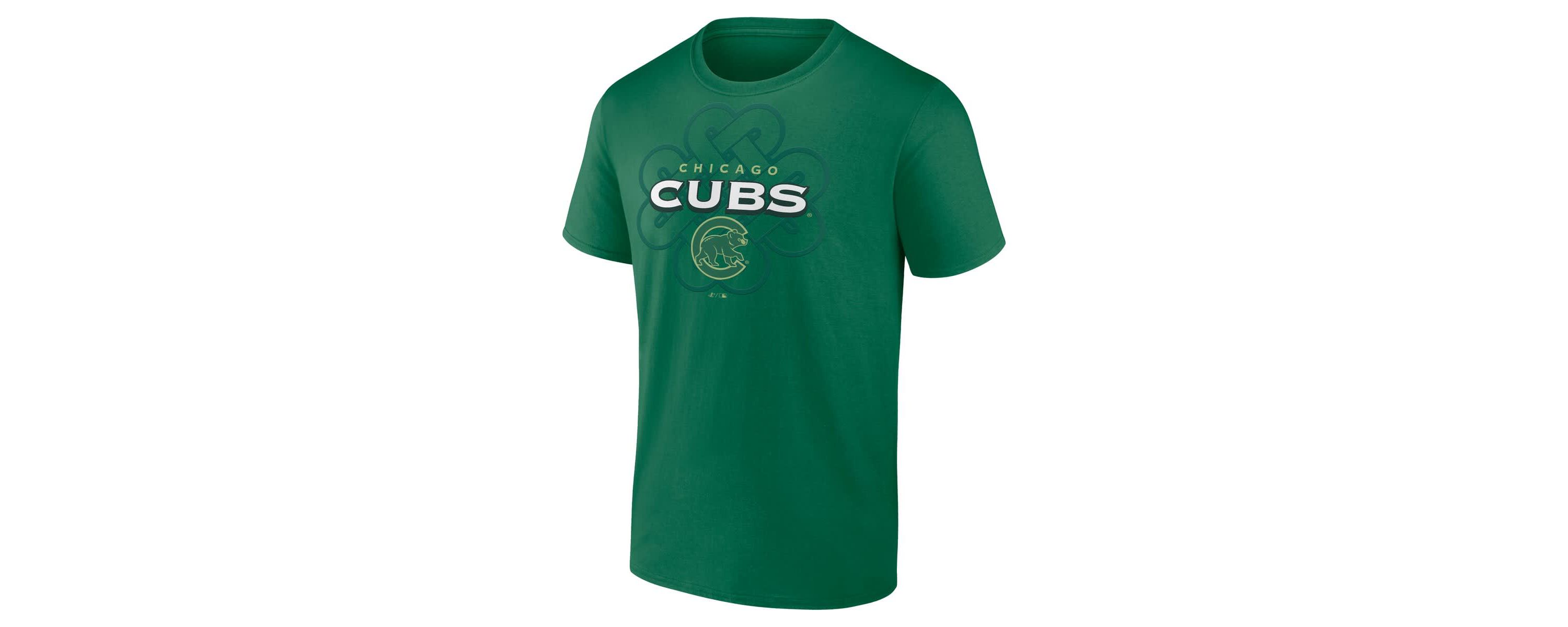 MLB Fanatics Kelly Chicago Cubs Celtic Luck T-Shirt