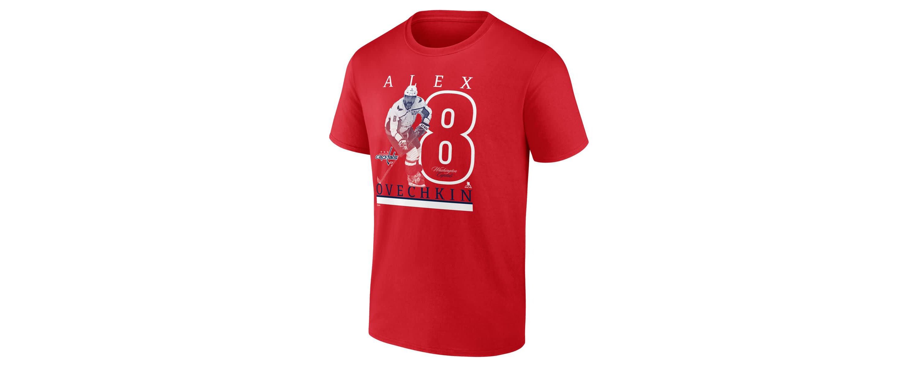 NHL Fanatics Alexander Ovechkin Athletic Washington Capitals Player T-Shirt