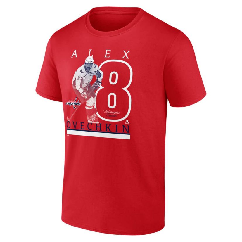 NHL Fanatics Alexander Ovechkin Athletic Washington Capitals Player T-Shirt