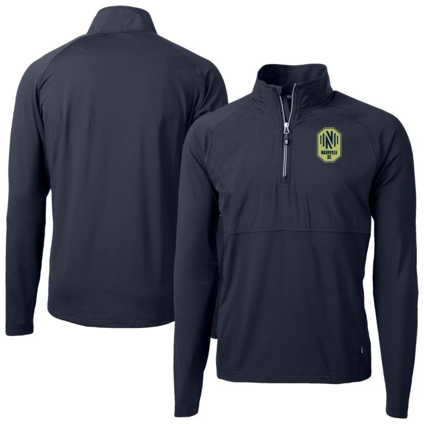 MLS Nashville SC Adapt Eco Knit Hybrid Recycled Quarter-Zip Pullover Top