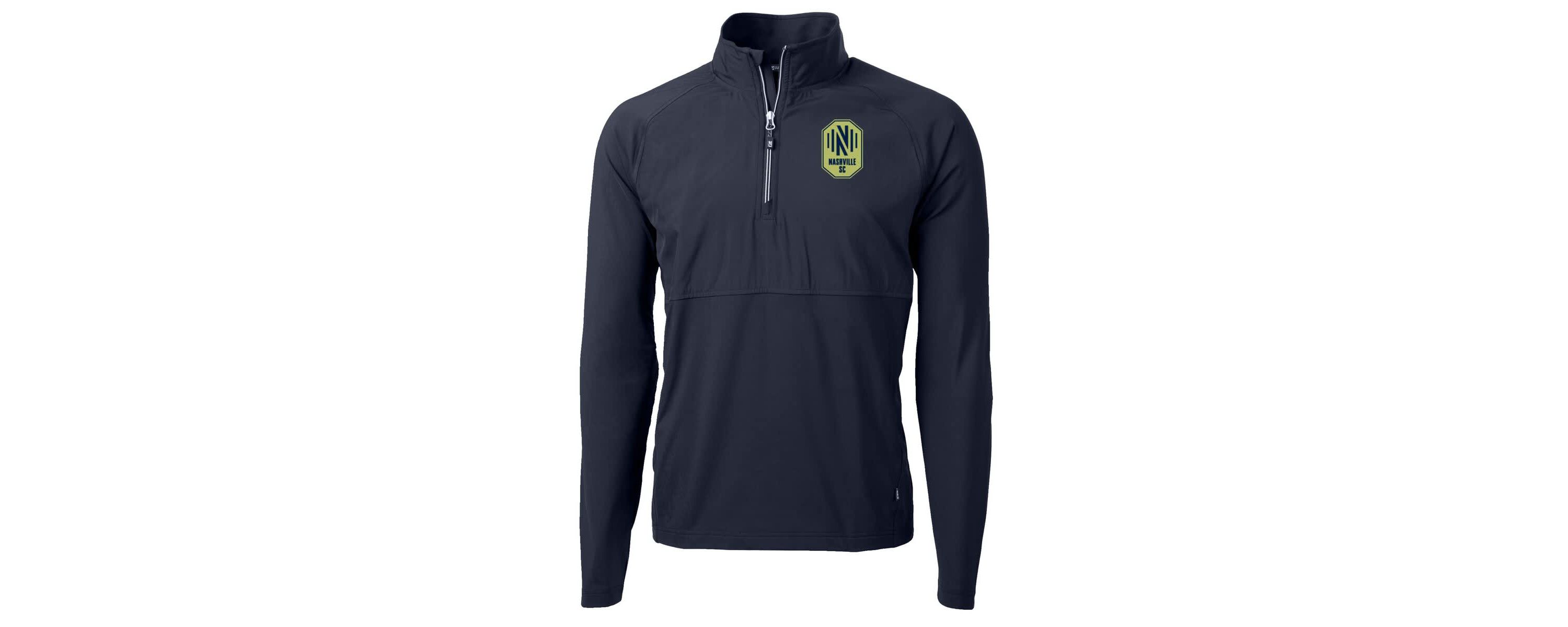 MLS Nashville SC Adapt Eco Knit Hybrid Recycled Quarter-Zip Pullover Top