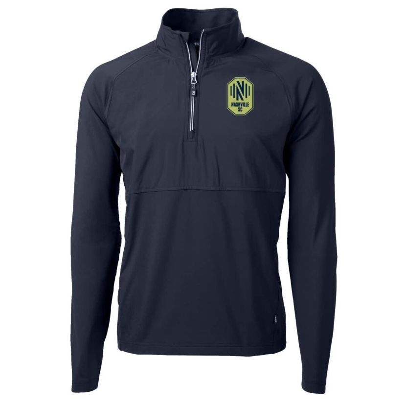 MLS Nashville SC Adapt Eco Knit Hybrid Recycled Quarter-Zip Pullover Top