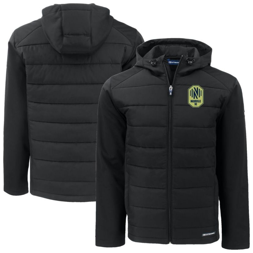 MLS Nashville SC Evoke Hybrid Eco Softshell Recycled Full-Zip Jacket