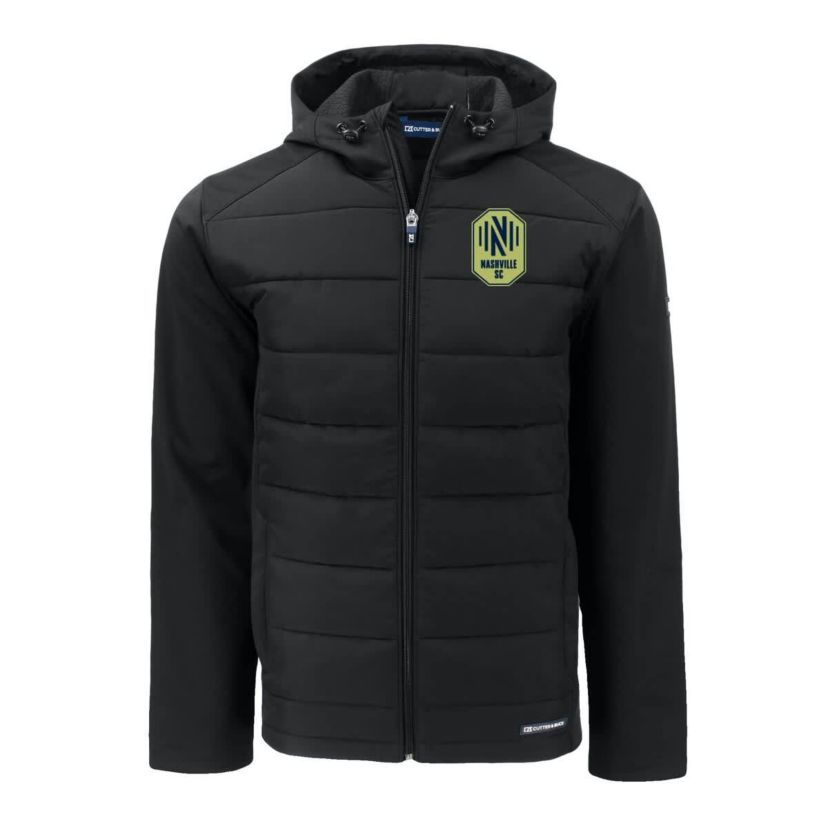 MLS Nashville SC Evoke Hybrid Eco Softshell Recycled Full-Zip Jacket