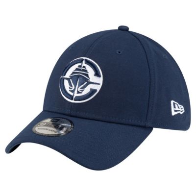 New Era Men's Los Angeles Clippers NBA LA Clippers Logo 39THIRTY Flex Hat, Navy Blue, Small