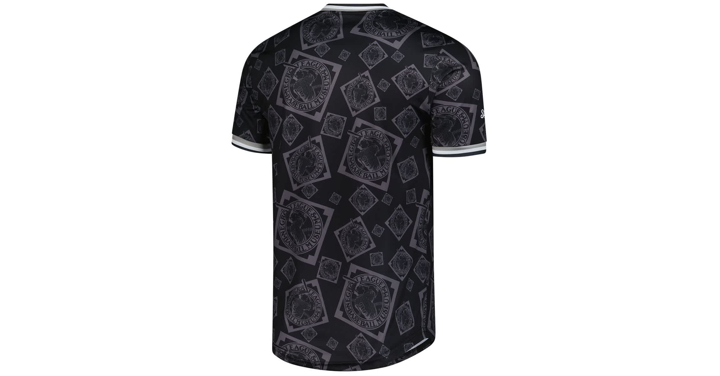 Negro League Negro League Baseball Allover Print V-Neck Baseball Jersey