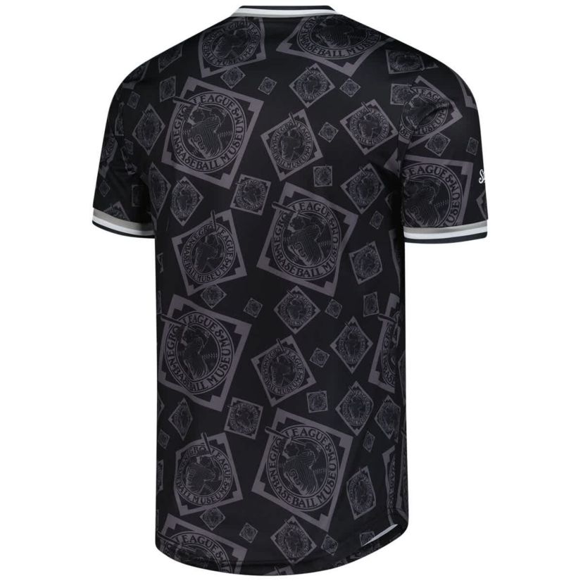 Negro League Negro League Baseball Allover Print V-Neck Baseball Jersey