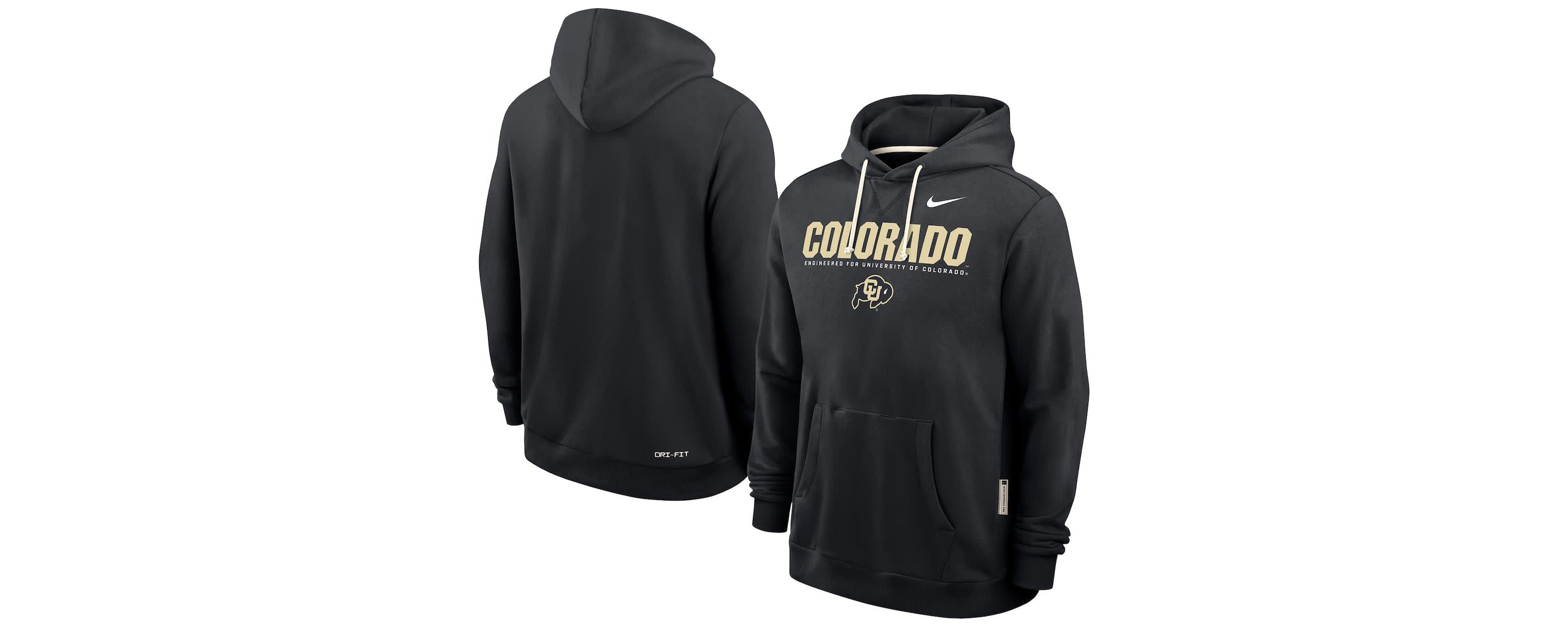 NCAA Nike Colorado Buffaloes 2025 Sideline Standard Issue Dri-FIT Hoodie
