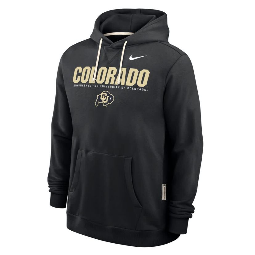 NCAA Nike Colorado Buffaloes 2025 Sideline Standard Issue Dri-FIT Hoodie