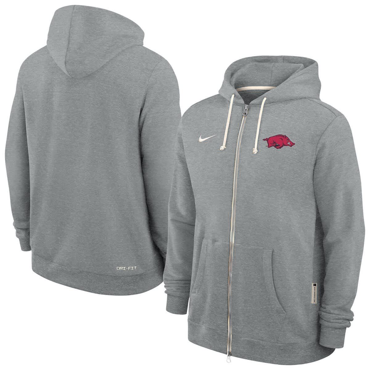 Nike® NCAA Nike Arkansas Razorbacks 2025 Sideline Performance Full-Zip ...