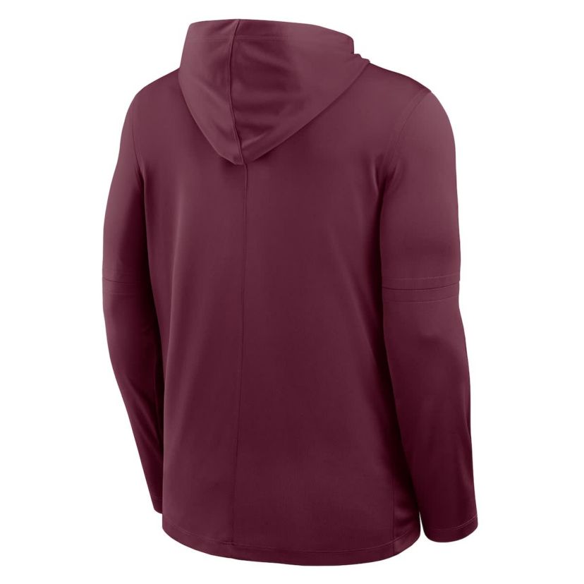 NCAA Nike Virginia Tech Hokies 2025 Sideline Dri-FIT Long Sleeve Hoodie T-Shirt