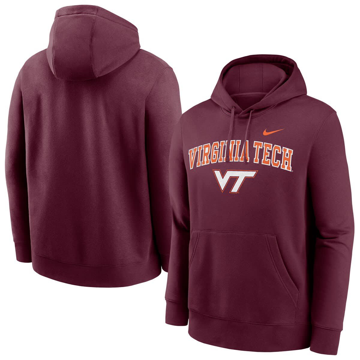 NCAA Nike Virginia Tech Hokies Club Pullover Hoodie