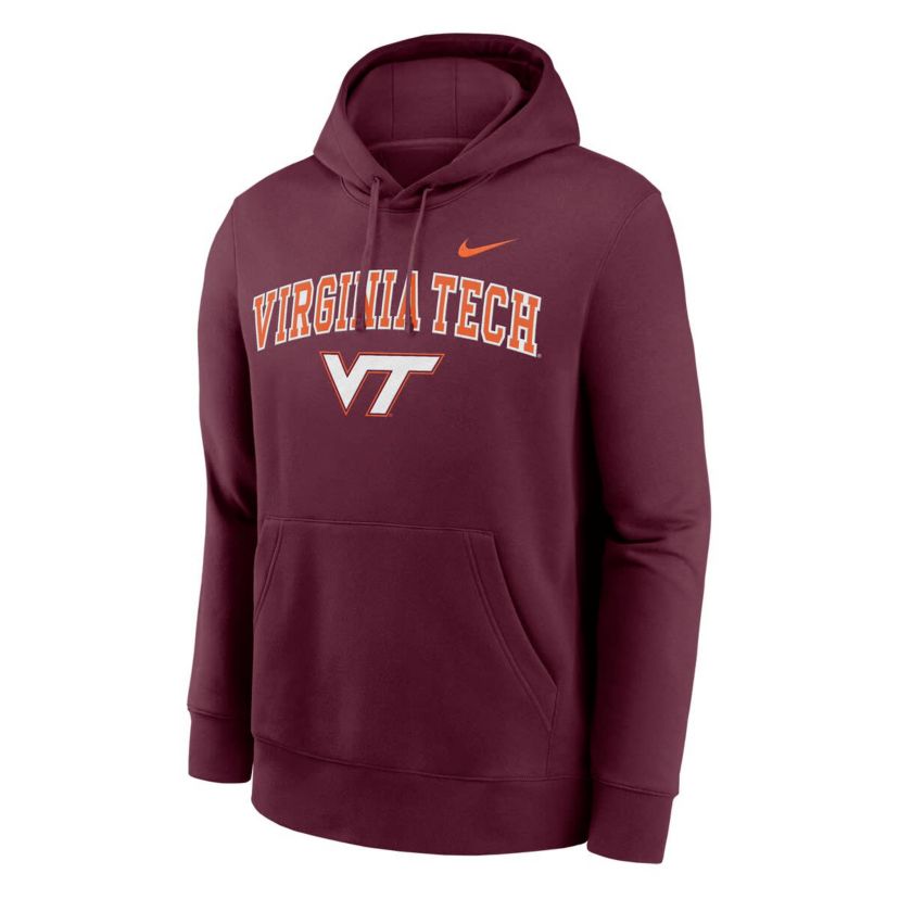 NCAA Nike Virginia Tech Hokies Club Pullover Hoodie