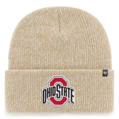 47 Men's NCAA Ohio State Buckeyes NCAA Football Playoff 2025 National ship Game Cuffed Knit Hat with Pom -  '47, 0199019737318