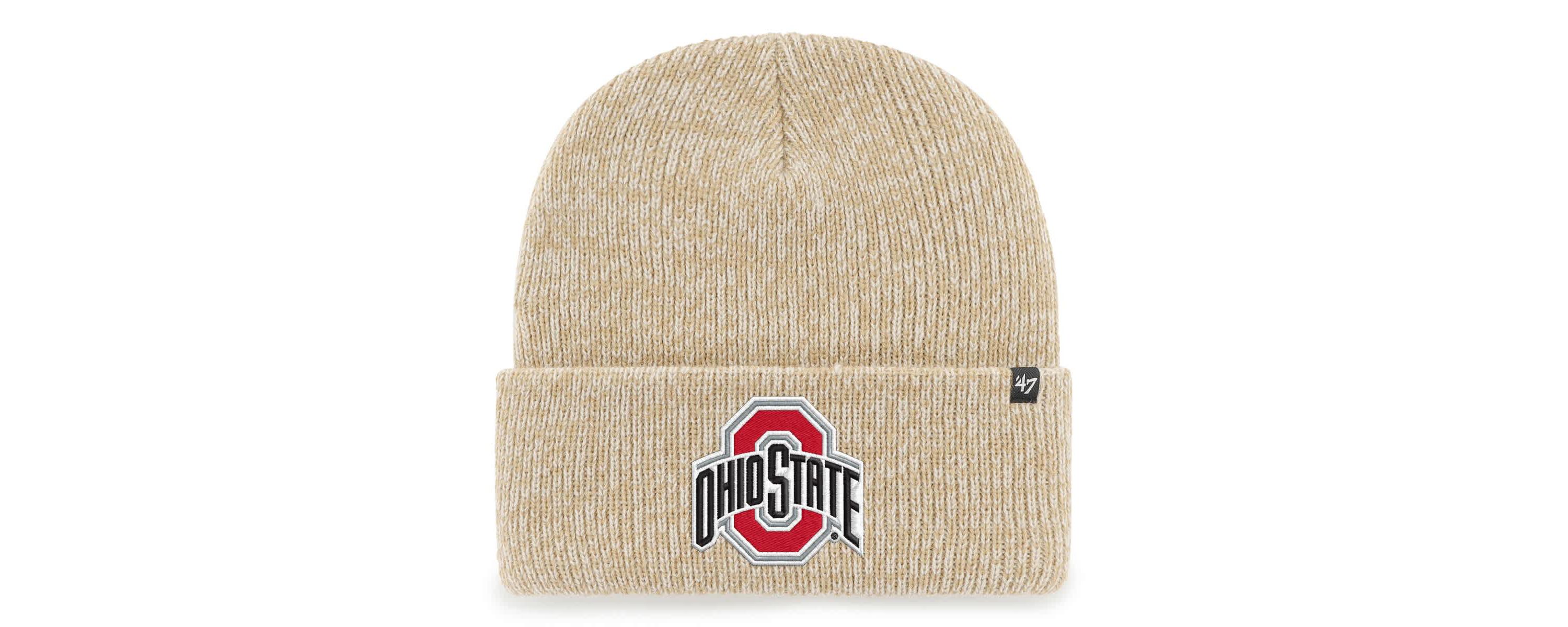 NCAA Ohio State Buckeyes NCAA Football Playoff 2025 National ship Game Cuffed Knit Hat with Pom