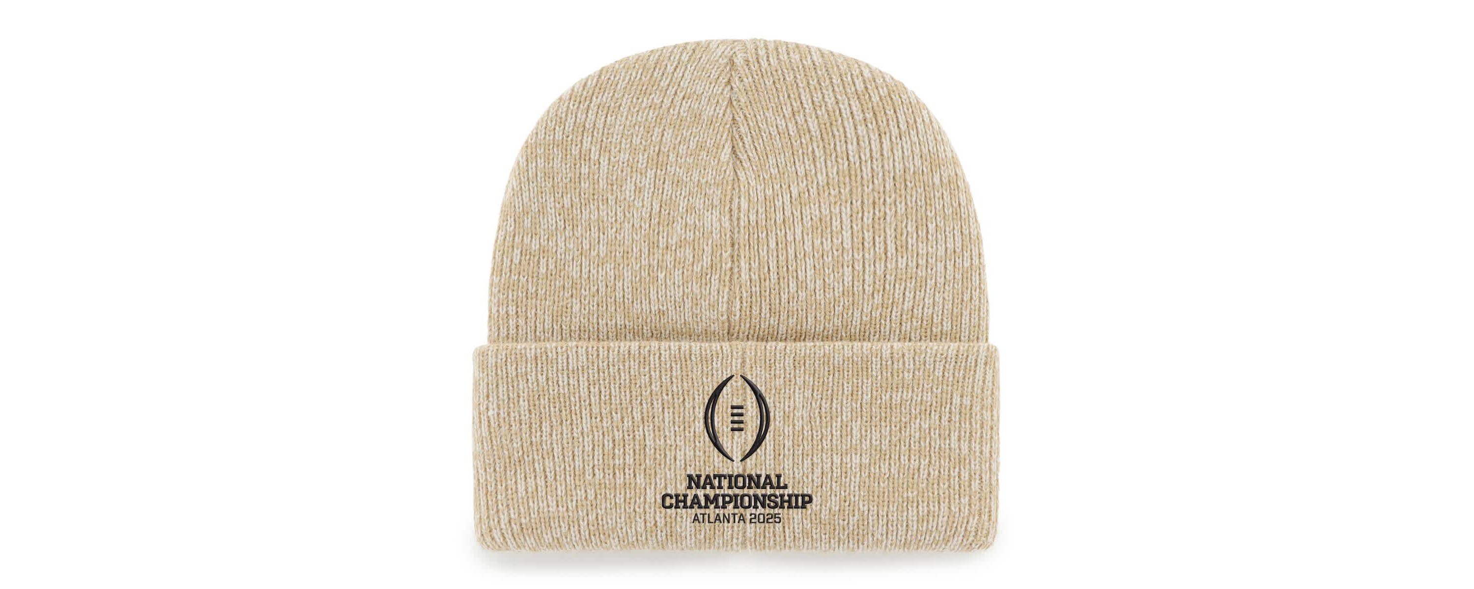 NCAA Ohio State Buckeyes NCAA Football Playoff 2025 National ship Game Cuffed Knit Hat with Pom