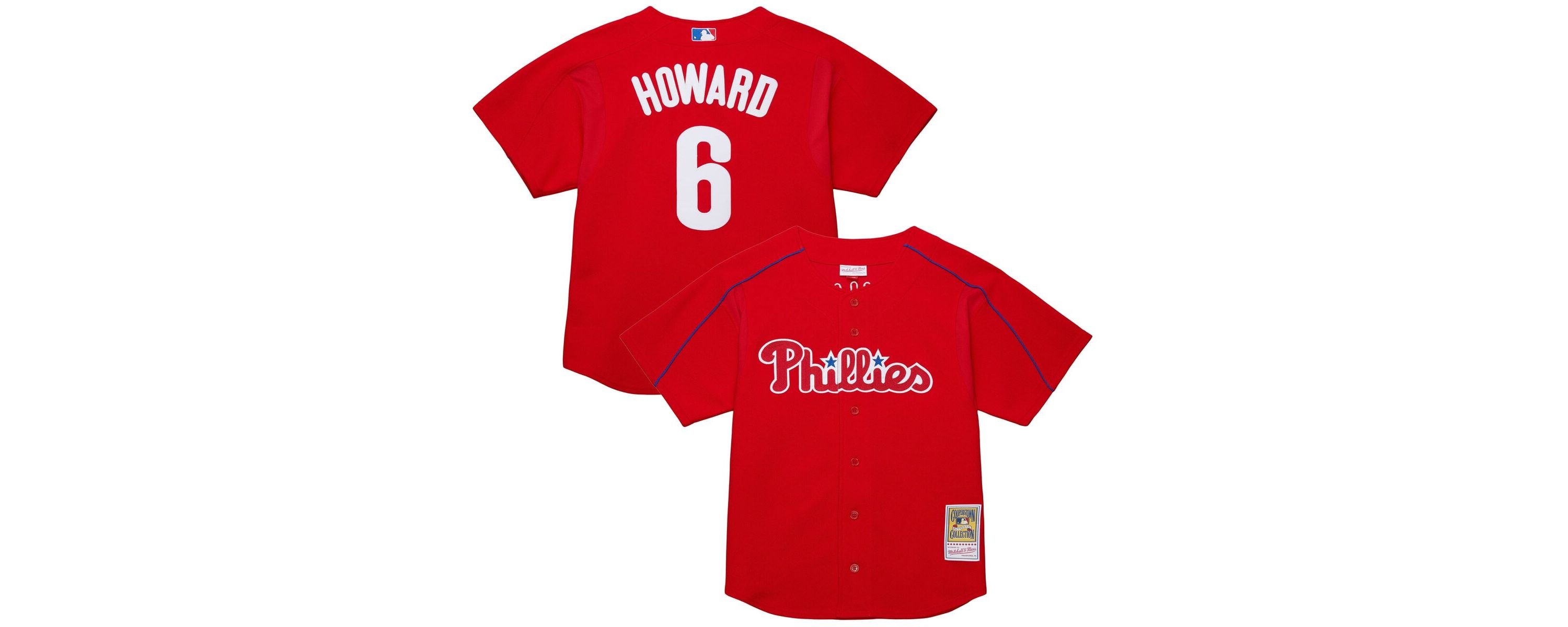 MLB Ryan Howard Philadelphia Phillies Cooperstown Collection Batting Practice Jersey