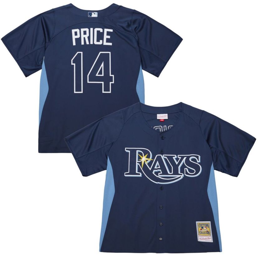 MLB David Price Tampa Bay Rays Authentic Batting Practice Jersey