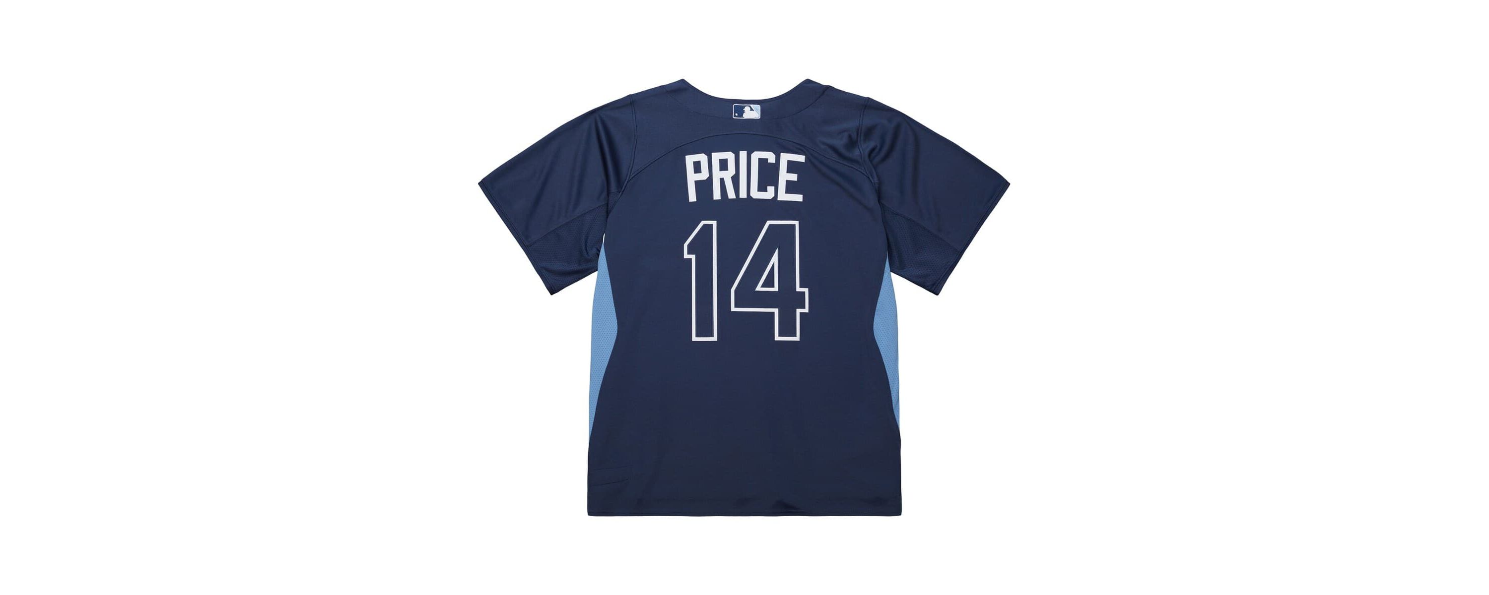 MLB David Price Tampa Bay Rays Authentic Batting Practice Jersey