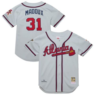 Mitchell & Ness Men's MLB Greg Maddux Atlanta Braves 1995 Throwback Authentic Jersey