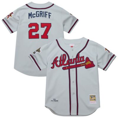 Mitchell & Ness Men's MLB Fred McGriff Atlanta Braves 1995 Throwback Authentic Jersey
