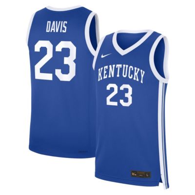 Men's NCAA Nike Anthony Davis Kentucky Wildcats Road Replica Basketball Jersey, 2XL