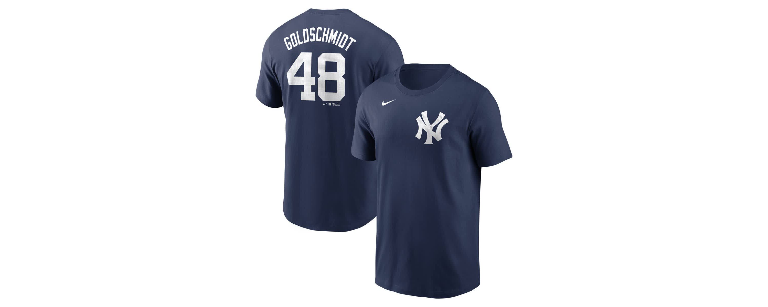 MLB Nike Paul Goldschmidt New York Yankees Fuse Name & Number T-Shirt