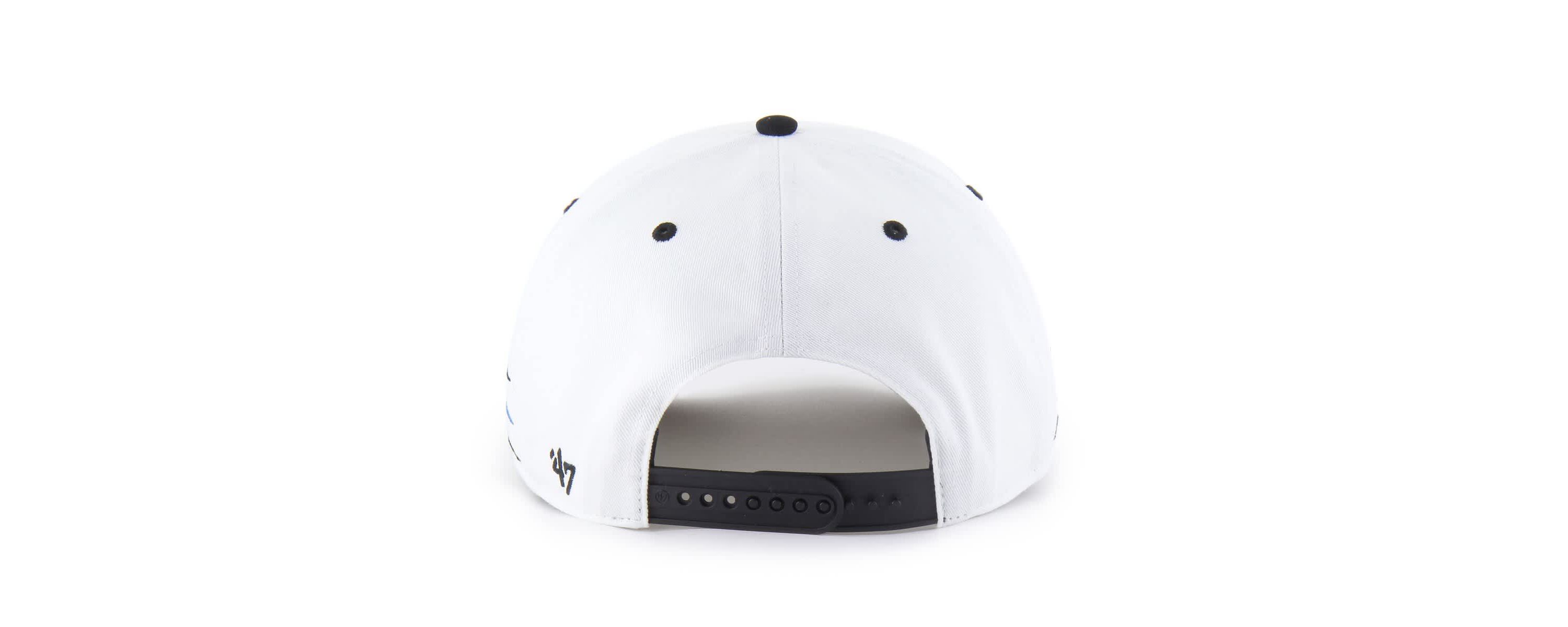 NASCAR White/Black Diamond Cut Hitch Adjustable Hat