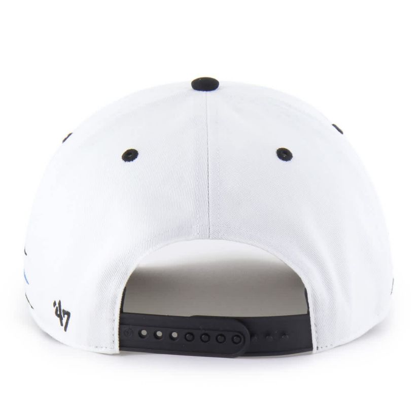NASCAR White/Black Diamond Cut Hitch Adjustable Hat
