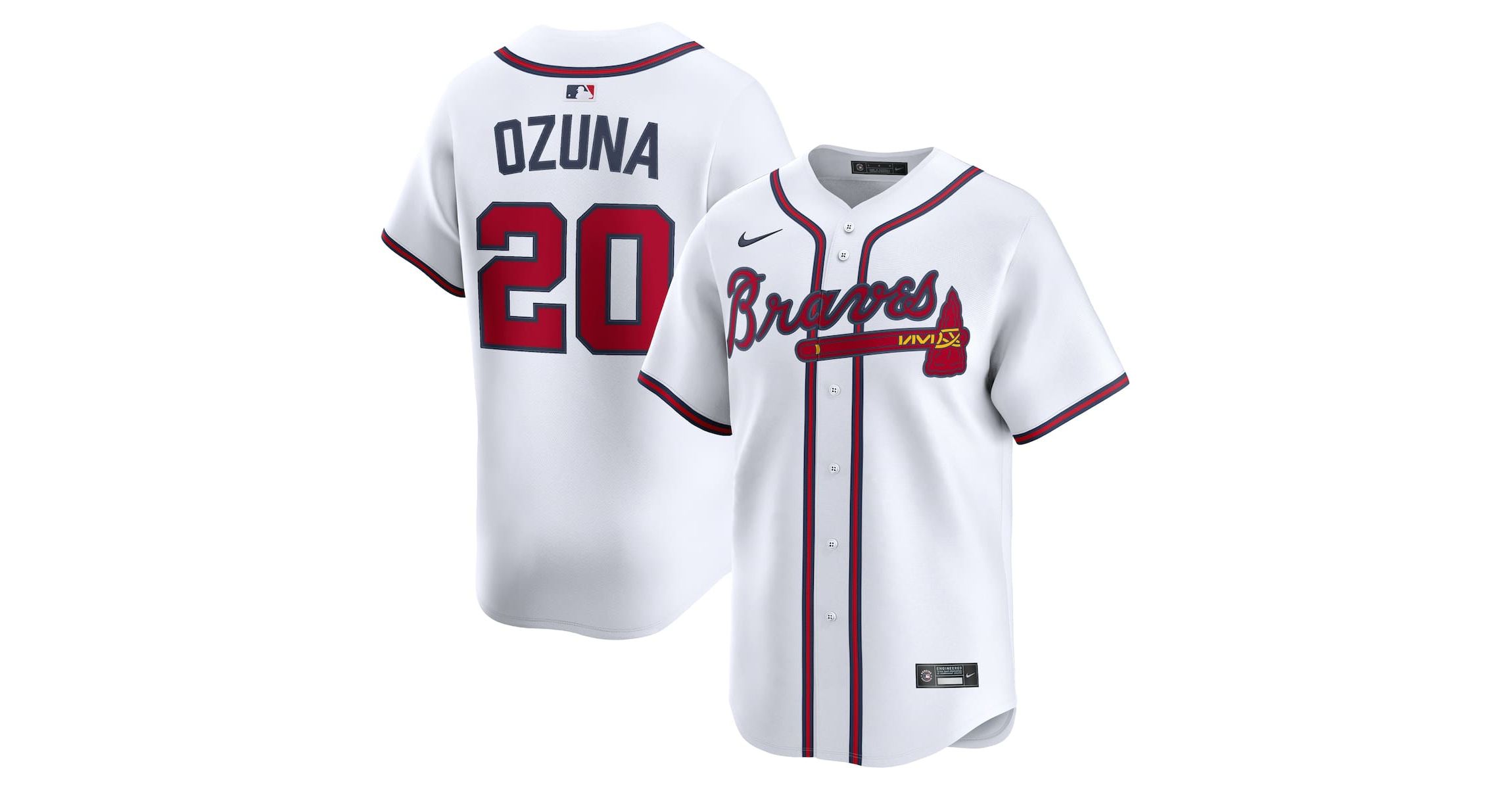 MLB Nike Marcell Ozuna Atlanta Braves Home Limited Player Jersey