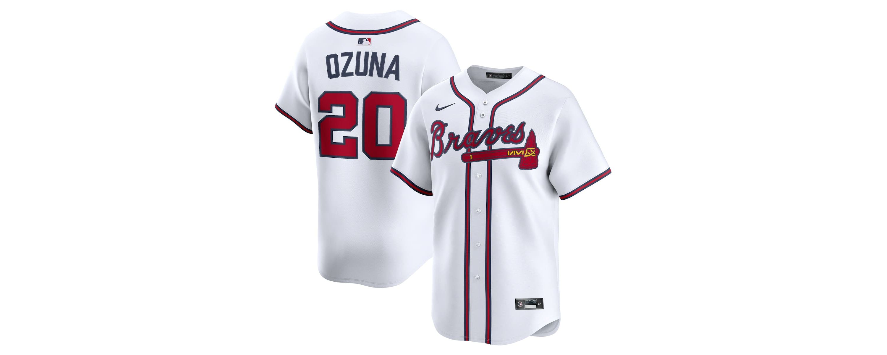MLB Nike Marcell Ozuna Atlanta Braves Home Limited Player Jersey