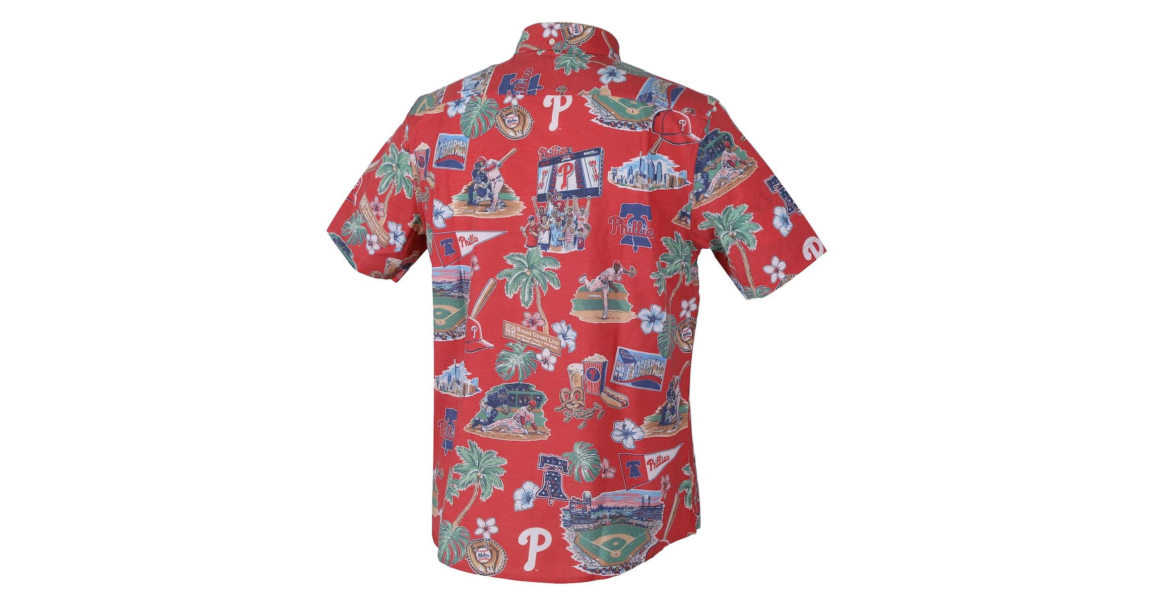 MLB Philadelphia Phillies Scenic Tri-Blend Button-Down Shirt