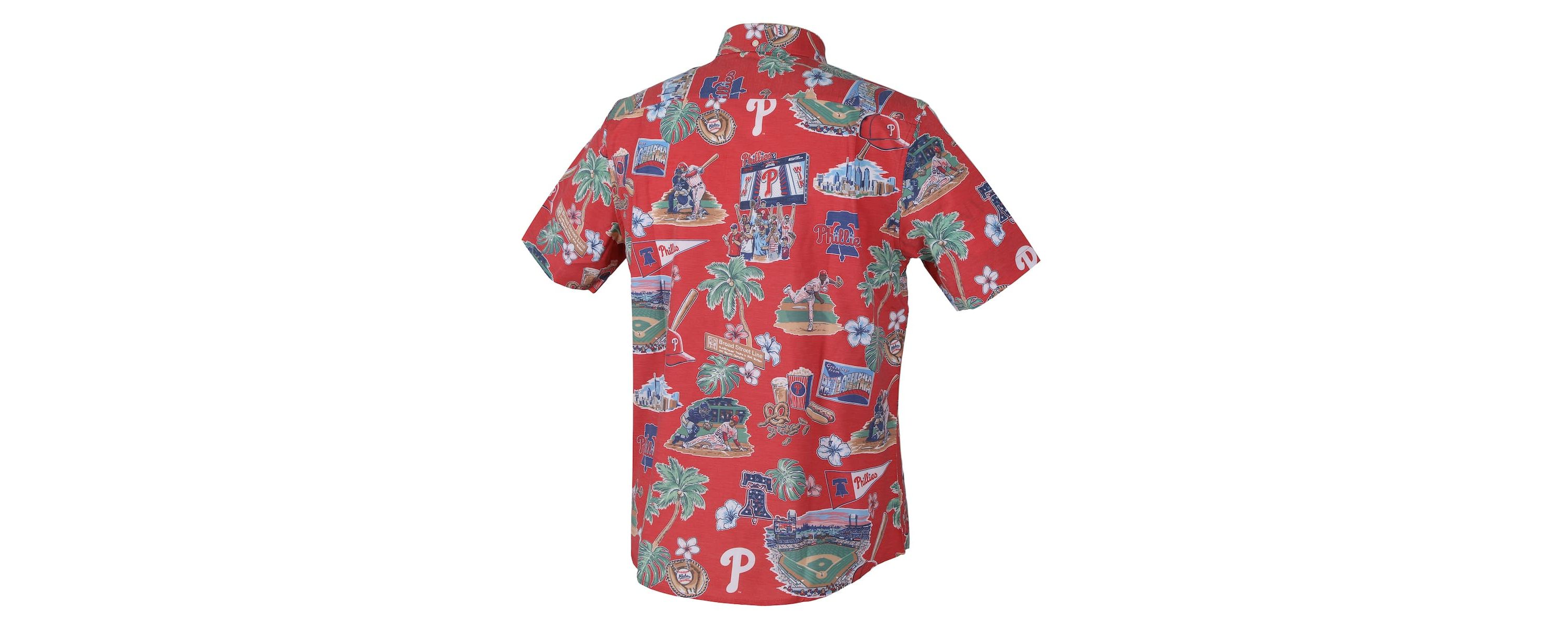 MLB Philadelphia Phillies Scenic Tri-Blend Button-Down Shirt