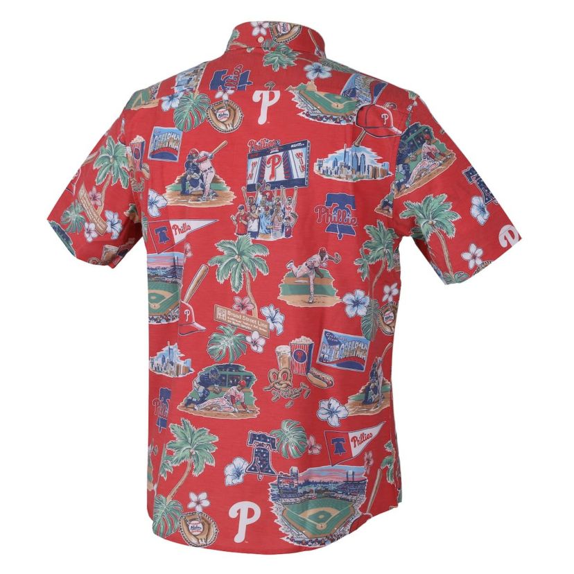 MLB Philadelphia Phillies Scenic Tri-Blend Button-Down Shirt