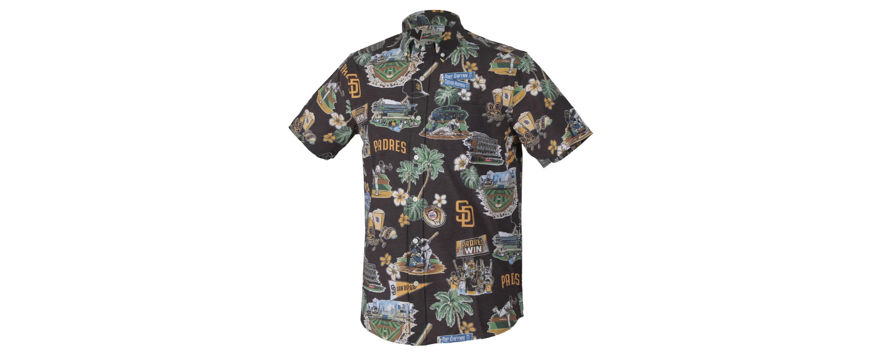 MLB San Diego Padres Scenic Tri-Blend Performance Button-Up Top