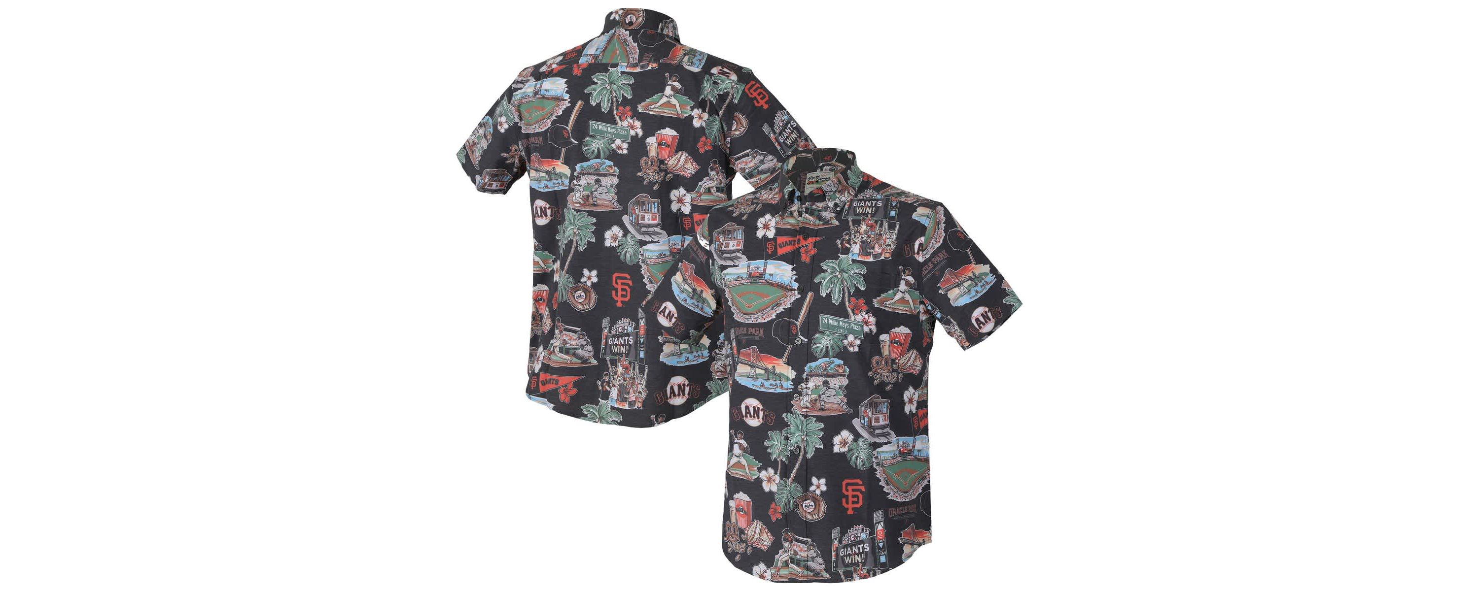 MLB San Francisco Giants Scenic Tri-Blend Performance Button-Up Top