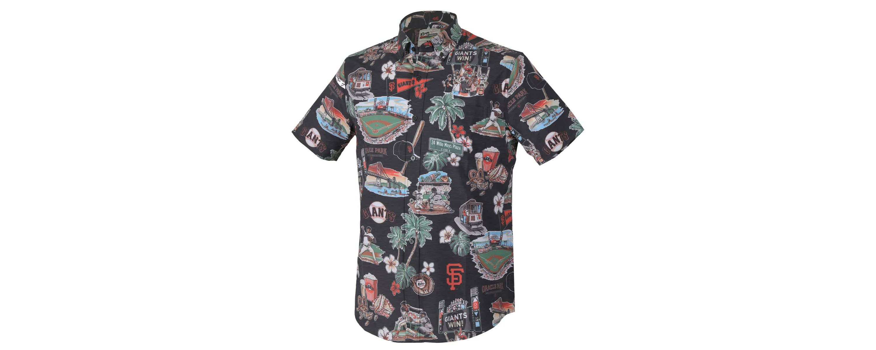 MLB San Francisco Giants Scenic Tri-Blend Performance Button-Up Top