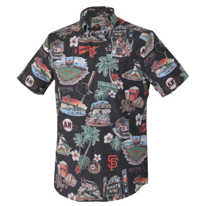 MLB San Francisco Giants Scenic Tri-Blend Performance Button-Up Top