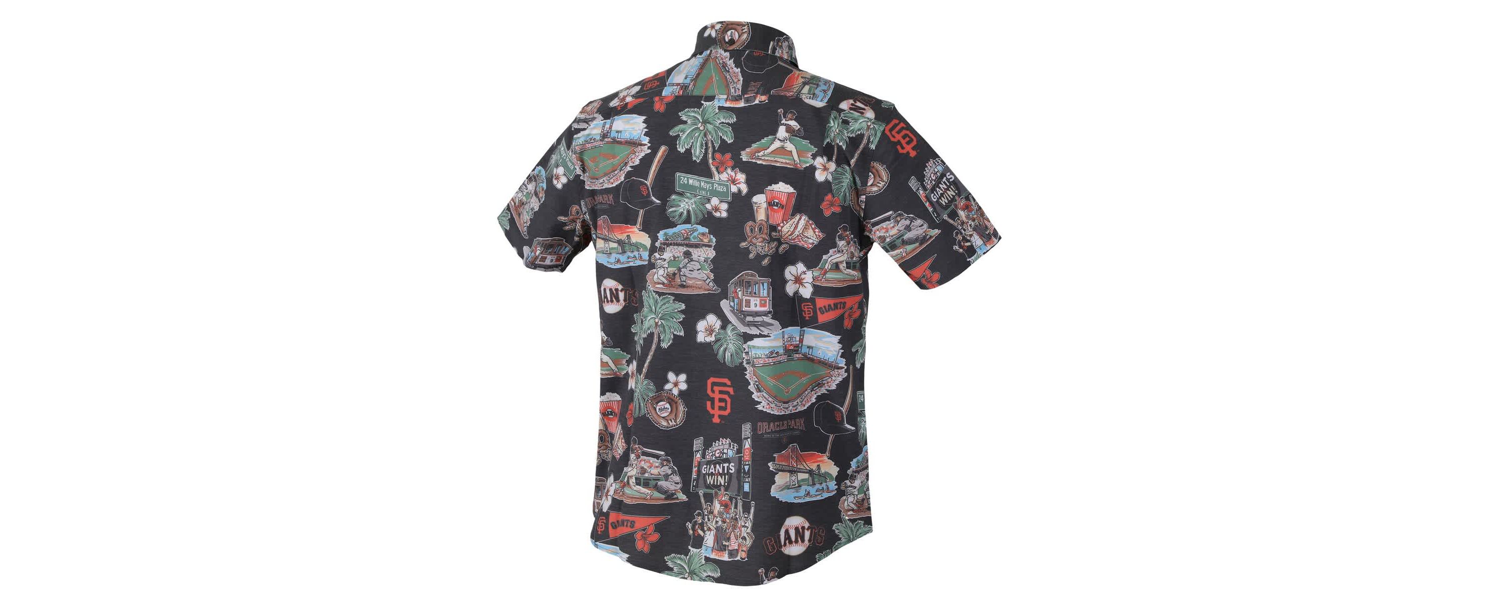 MLB San Francisco Giants Scenic Tri-Blend Performance Button-Up Top