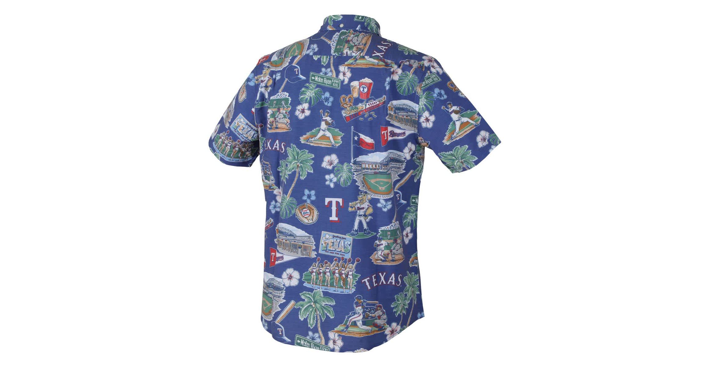 MLB Texas Rangers Scenic Tri-Blend Performance Button-Up Top