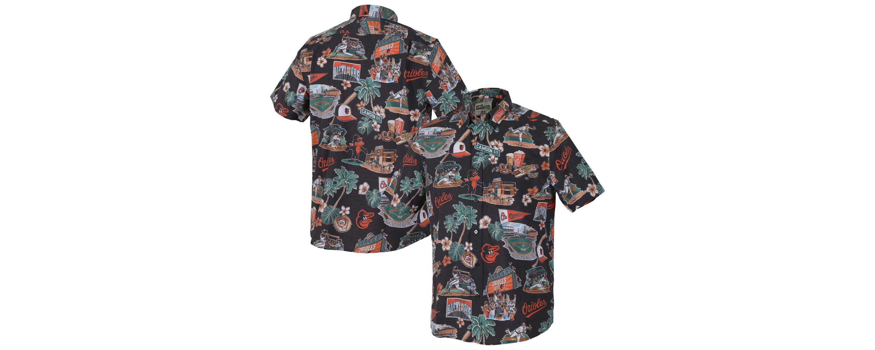 MLB Baltimore Orioles Scenic Tri-Blend Button-Down Shirt