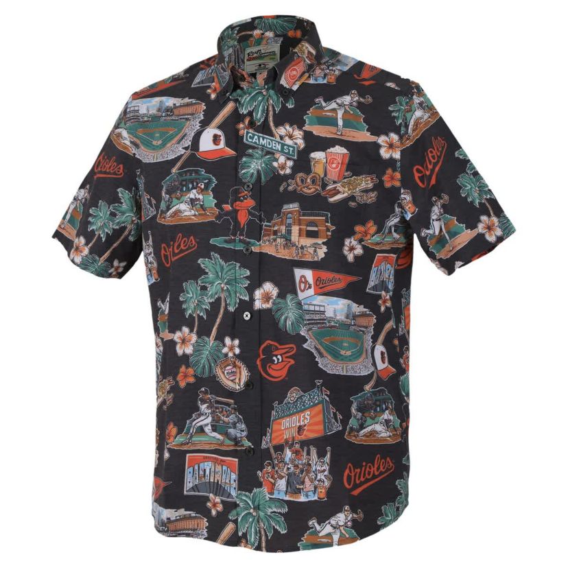 MLB Baltimore Orioles Scenic Tri-Blend Button-Down Shirt