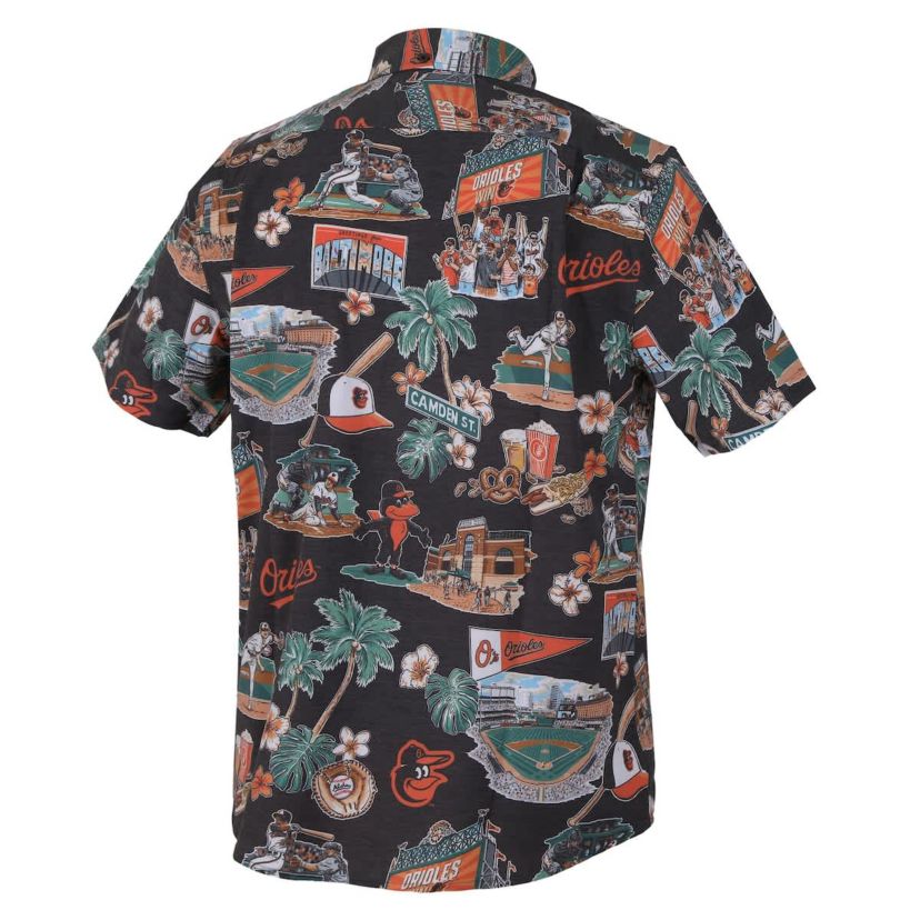 MLB Baltimore Orioles Scenic Tri-Blend Button-Down Shirt