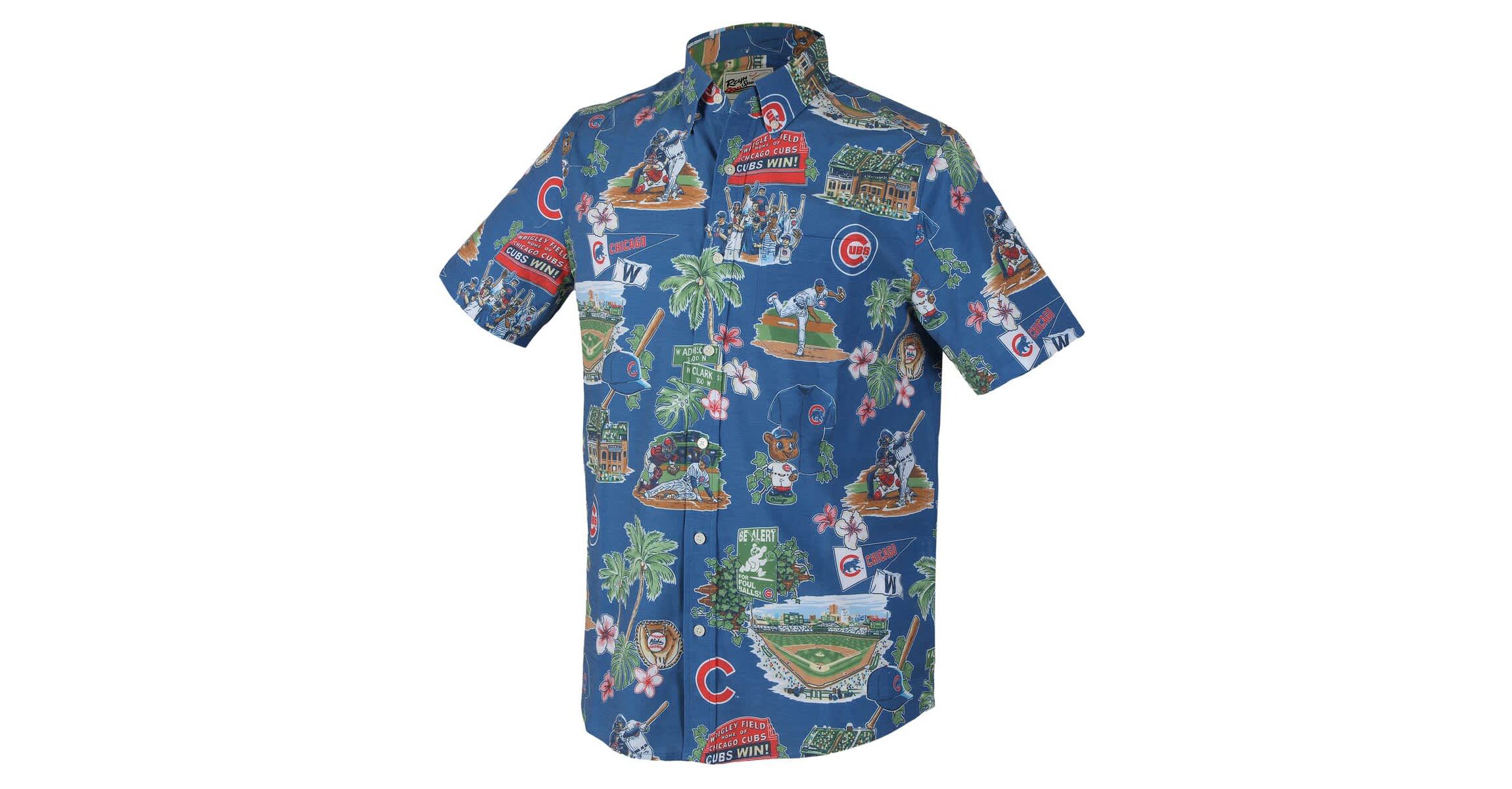 MLB Chicago Cubs Scenic Tri-Blend Button-Down Shirt