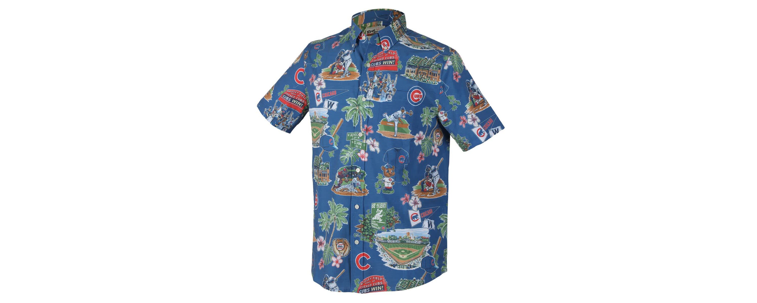 MLB Chicago Cubs Scenic Tri-Blend Button-Down Shirt