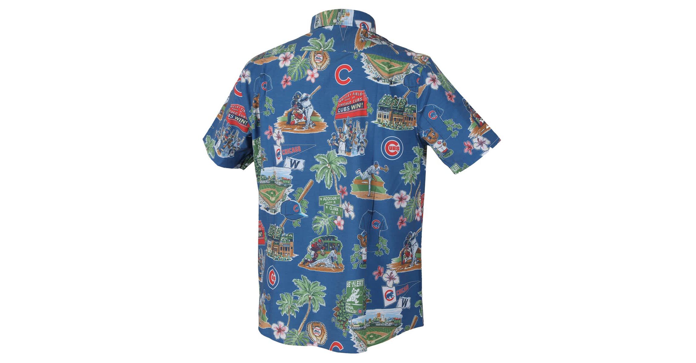 MLB Chicago Cubs Scenic Tri-Blend Button-Down Shirt